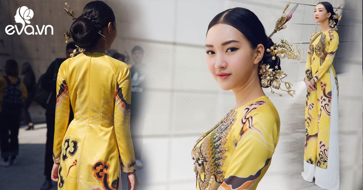 chi can dien ao dai tha dang tai han quoc, ngoc tran hoan toan khien moi nguoi phai chu y - 6